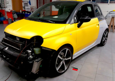 Preparazione wrapping 595 Abarth CC