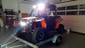 Luci led su quad