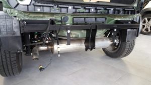 particolare del gancio traino installato da bs officine nole, torino