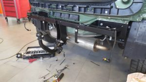 gancio traino smontabile installato presso bs officine nole, torino